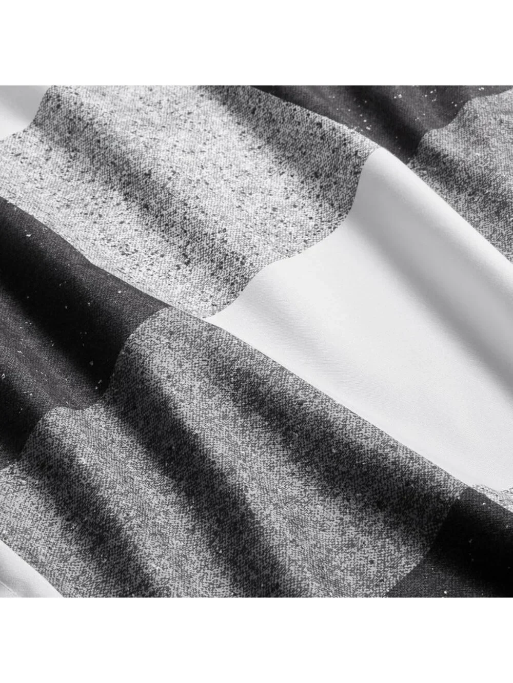 Lightweight Microfiber Comforter Set, 2-Piece Twin XL, Black White Checkerboard